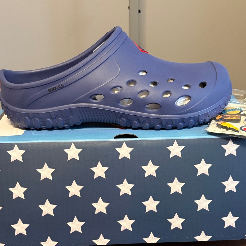 The Muck Company Men’s Dave Portney Muckster Lite Clog Navy Blue Size 13M NIB